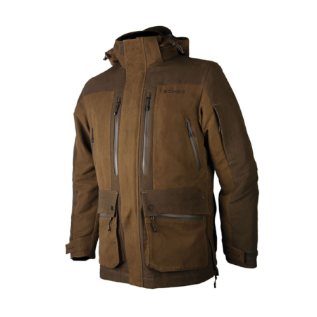 Veste de chasse prestige marron somlys